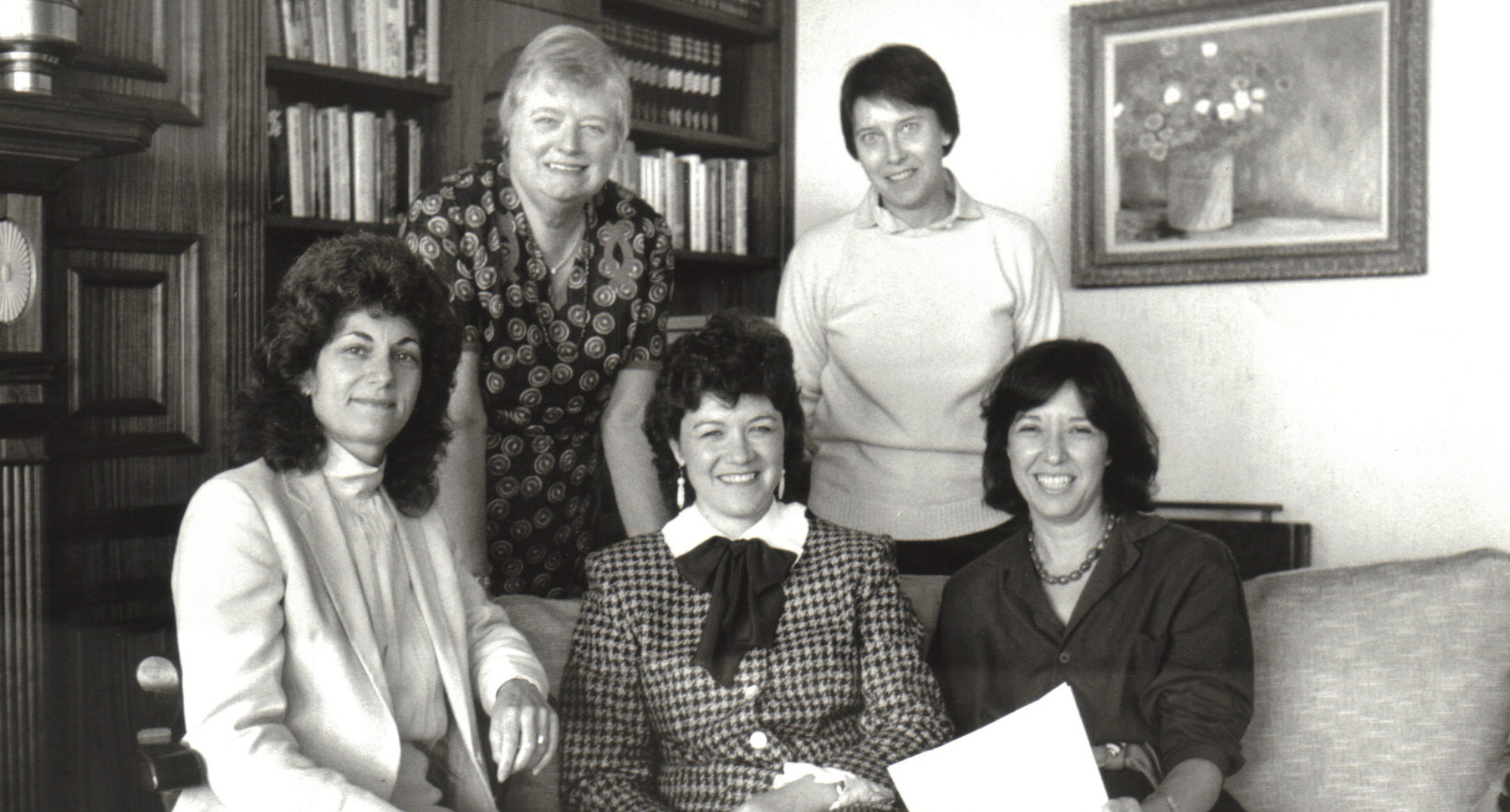 Faith Vilas (top left), Pam Anderson (top right), with Iris Krieg, Judy Langford Carter, and Sunny Fischer (bottom left to right).